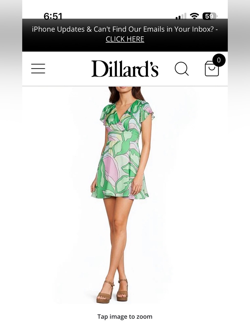 GB Satin Floral Print Short Sleeve V-Neck Blouson Mini Dress